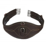 Leather belt, anatomically shaped